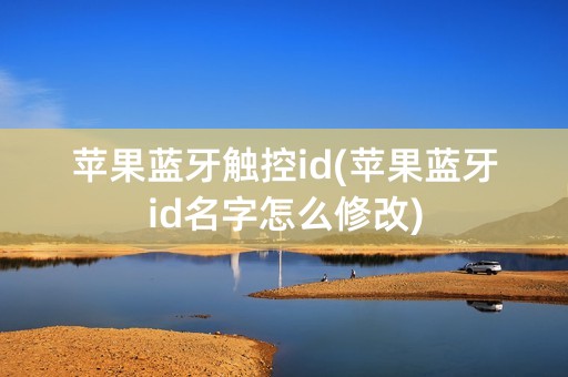 苹果蓝牙触控id(苹果蓝牙id名字怎么修改)