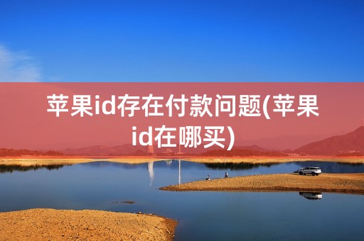 苹果id存在付款问题(苹果id在哪买)