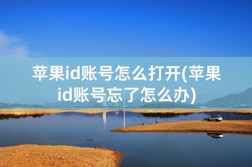 苹果id账号怎么打开(苹果id账号忘了怎么办)