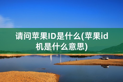 请问苹果ID是什么(苹果id机是什么意思)