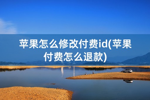 苹果怎么修改付费id(苹果付费怎么退款)