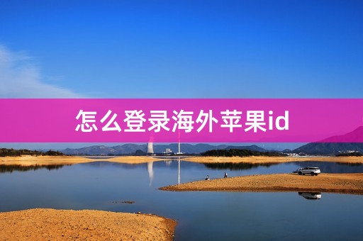 怎么登录海外苹果id