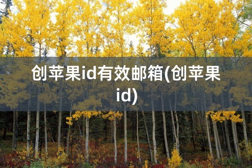 创苹果id有效邮箱(创苹果id)