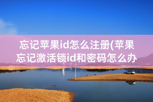 忘记苹果id怎么注册(苹果忘记激活锁id和密码怎么办)