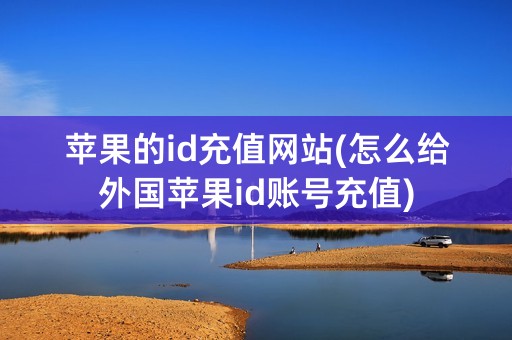 苹果的id充值网站(怎么给外国苹果id账号充值)