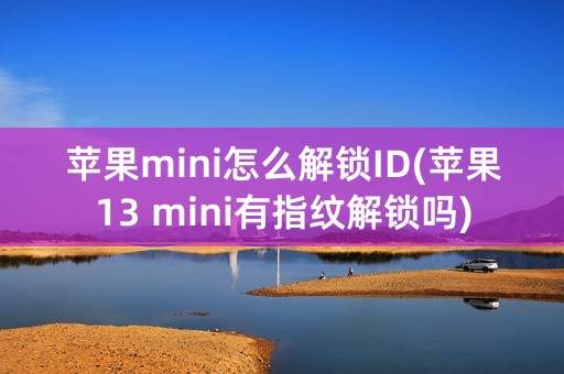 苹果mini怎么解锁ID(苹果13 mini有指纹解锁吗)