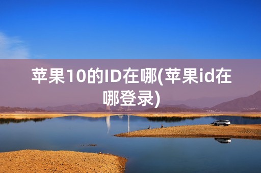 苹果10的ID在哪(苹果id在哪登录)