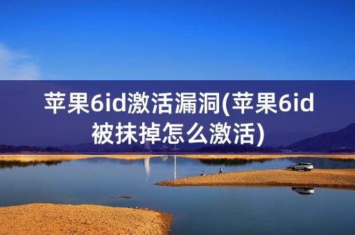 苹果6id激活漏洞(苹果6id被抹掉怎么激活)