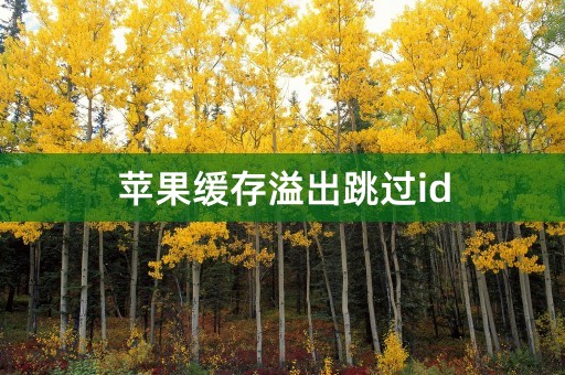 苹果缓存溢出跳过id