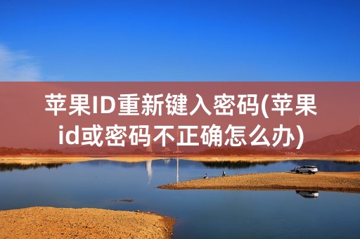 苹果ID重新键入密码(苹果id或密码不正确怎么办)