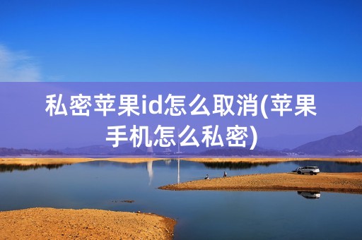 私密苹果id怎么取消(苹果手机怎么私密)