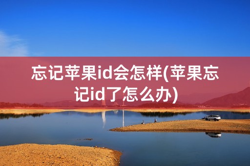 忘记苹果id会怎样(苹果忘记id了怎么办)