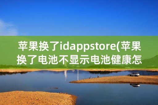 苹果换了idappstore(苹果换了电池不显示电池健康怎么消除)