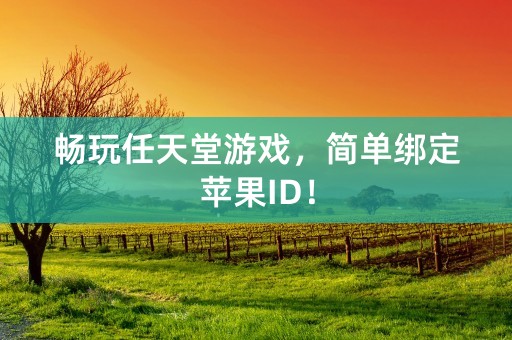 畅玩任天堂游戏，简单绑定苹果ID！