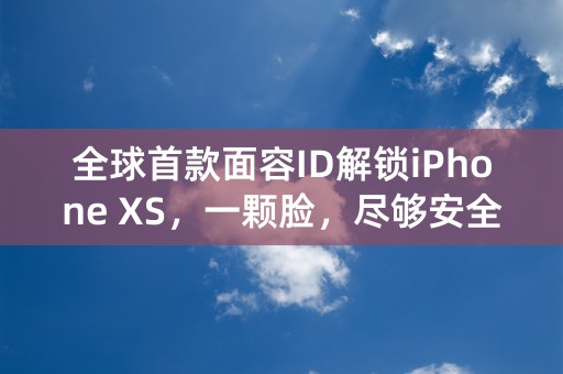 全球首款面容ID解锁iPhone XS，一颗脸，尽够安全！