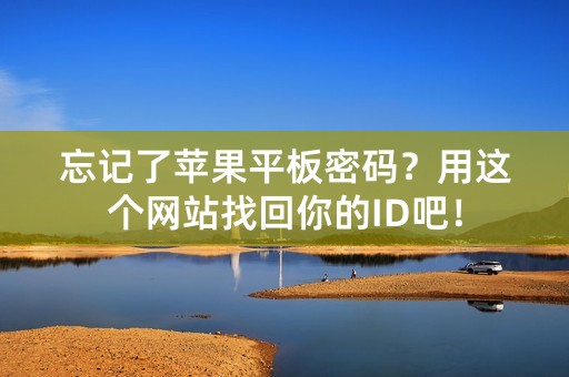 忘记了苹果平板密码？用这个网站找回你的ID吧！