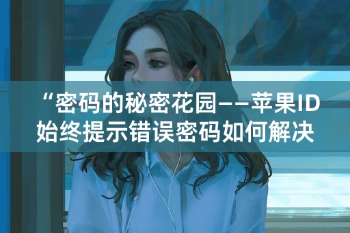 “密码的秘密花园——苹果ID始终提示错误密码如何解决？”