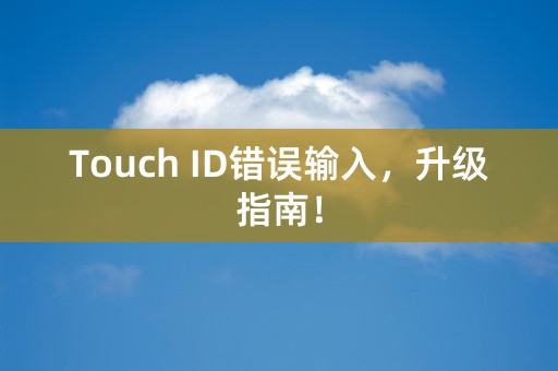 Touch ID错误输入，升级指南！