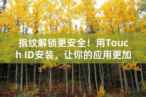 指纹解锁更安全！用Touch ID安装，让你的应用更加私密