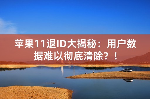 苹果11退ID大揭秘：用户数据难以彻底清除？！