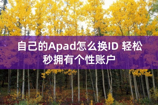 自己的Apad怎么换ID 轻松秒拥有个性账户