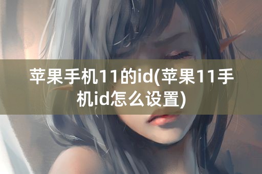 苹果手机11的id(苹果11手机id怎么设置)