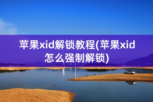 苹果xid解锁教程(苹果xid怎么强制解锁)