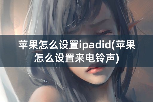 苹果怎么设置ipadid(苹果怎么设置来电铃声)