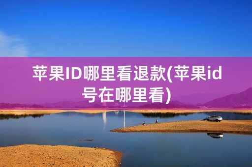 苹果ID哪里看退款(苹果id号在哪里看)