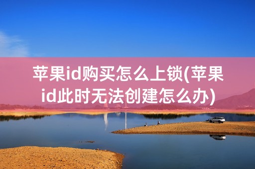 苹果id购买怎么上锁(苹果id此时无法创建怎么办)