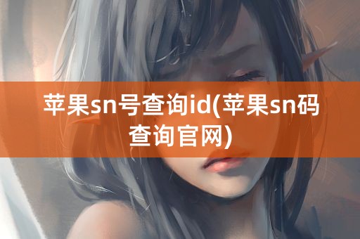 苹果sn号查询id(苹果sn码查询官网)